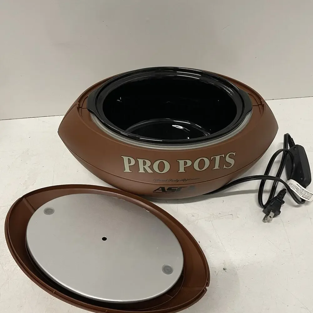 PRO POTS 1.5 Qt Football Slow Cooker Party NFL NCAA Appliance Crock Pot FB-77